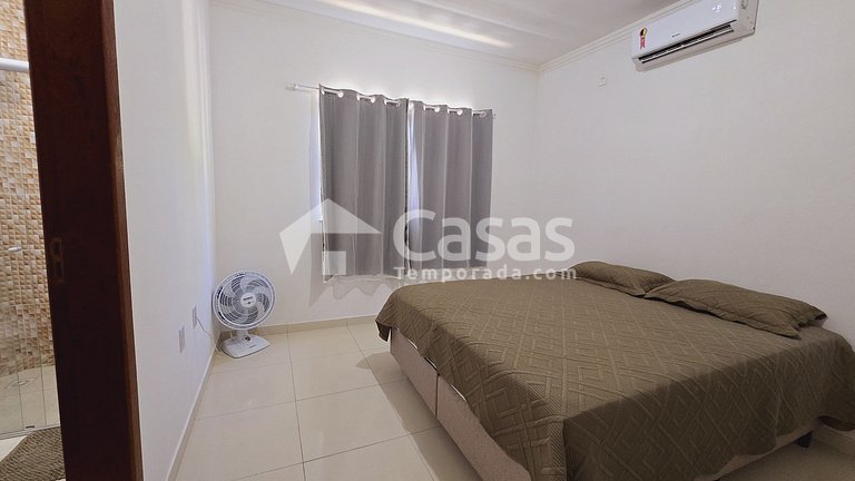 Apartamento de dois quartos, novo na Praia de Taperapuan