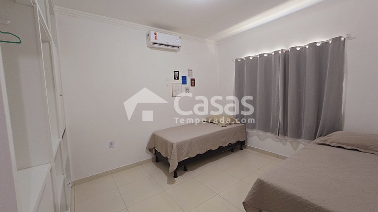 Apartamento de dois quartos, novo na Praia de Taperapuan