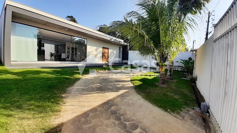 Casa com piscina e hidromassagem em Taperapuan