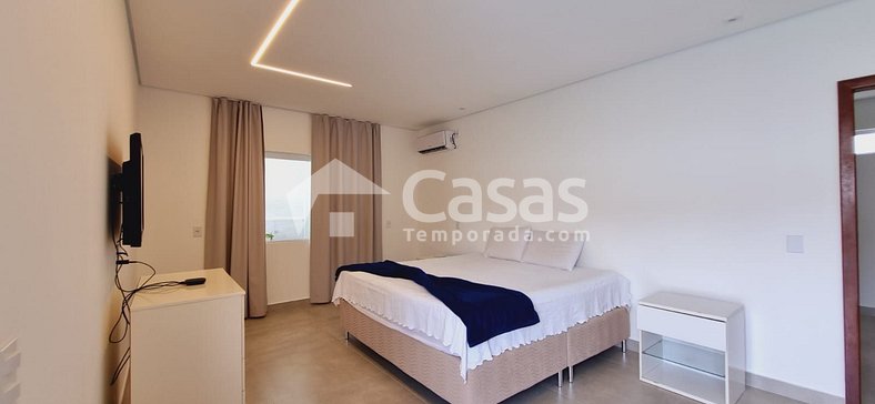 Casa com piscina, hidromassagem, para 10 pessoas