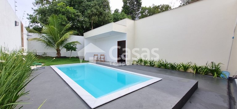 Casa com piscina, hidromassagem, para 10 pessoas