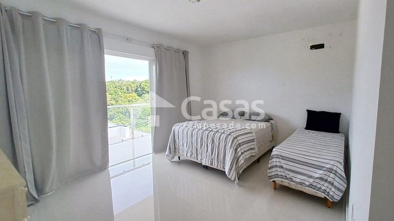 Casa com Vista mar em Condomínio para 8 pessoas