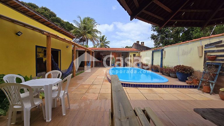 Casa temporada para 26 Pessoas, Piscina e Churrasqueira