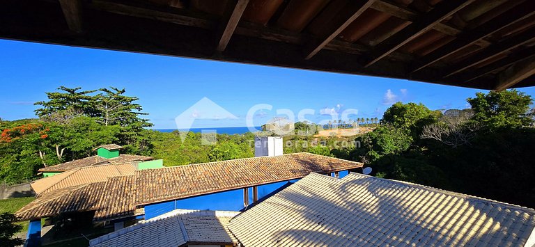 Excelente casa piscina e churrasqueira com parcial vista mar